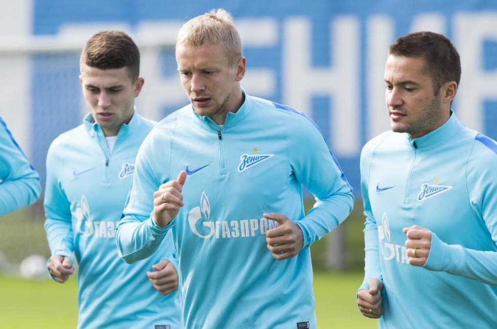 Открытая тренировка «Зенита» перед матчем с ЦСКА.