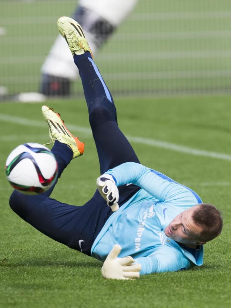 Открытая тренировка «Зенита» перед матчем с ЦСКА.