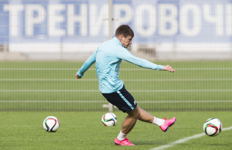 Открытая тренировка «Зенита» перед матчем с ЦСКА.