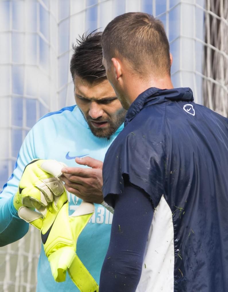 Открытая тренировка «Зенита» перед матчем с ЦСКА.