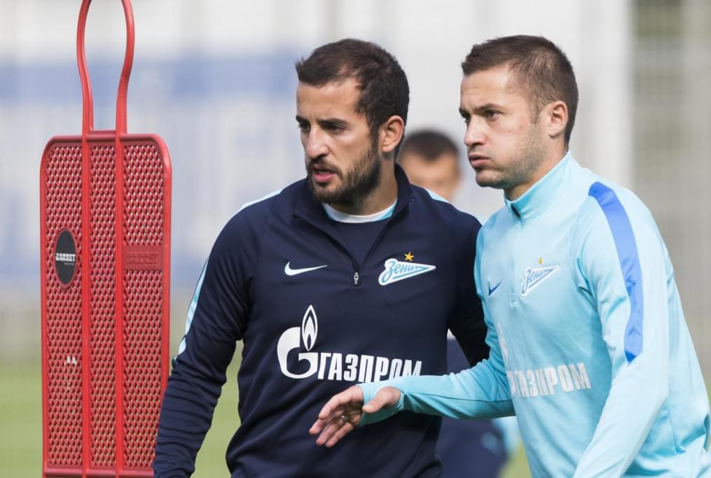 Открытая тренировка «Зенита» перед матчем с ЦСКА.