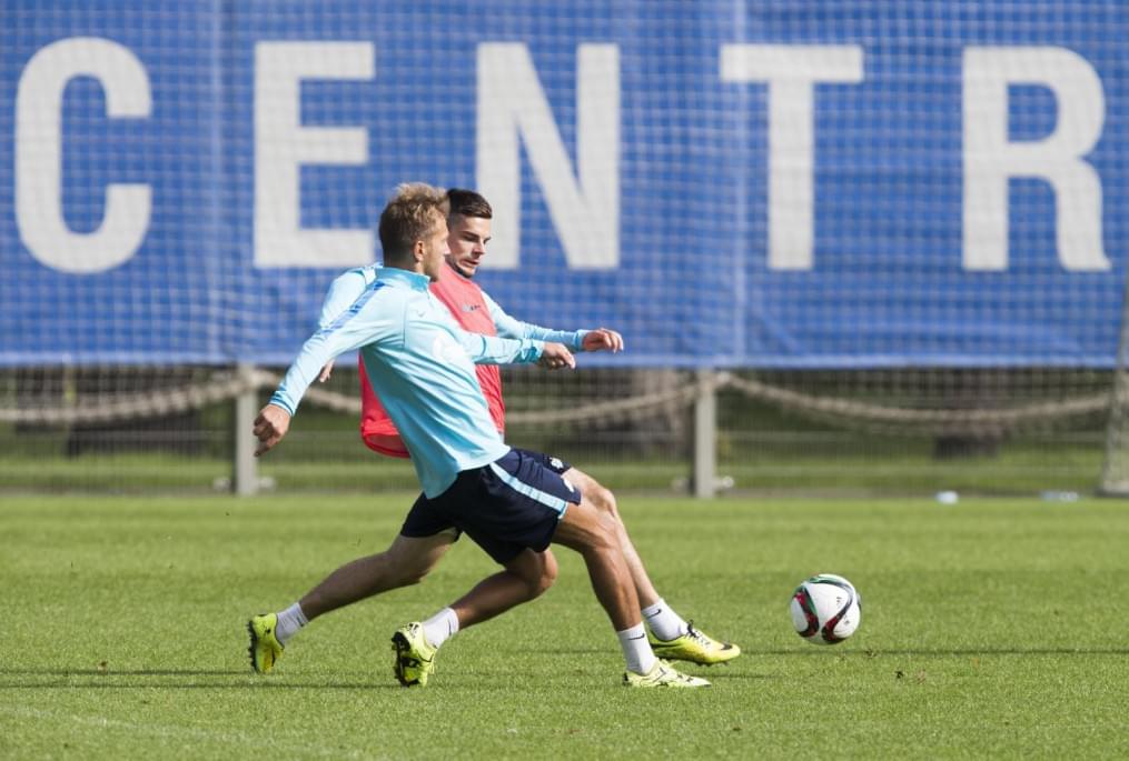 Открытая тренировка «Зенита» перед матчем с ЦСКА.