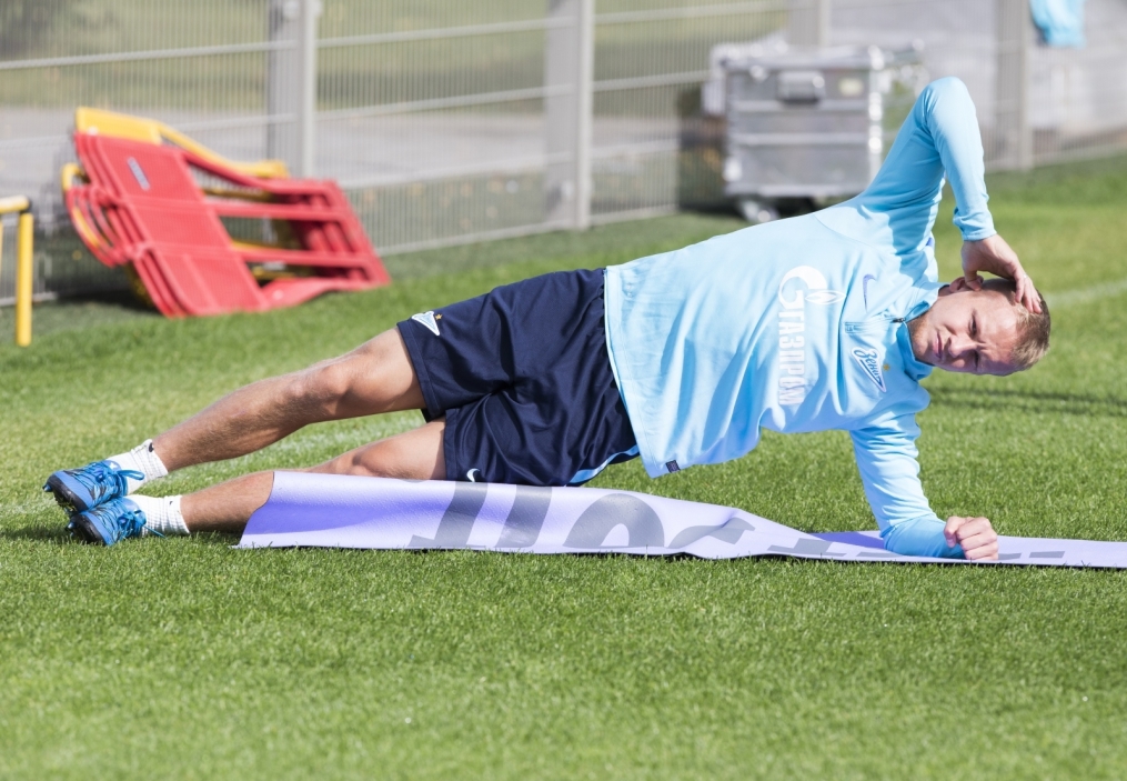 Открытая тренировка «Зенита» перед матчем с ЦСКА.