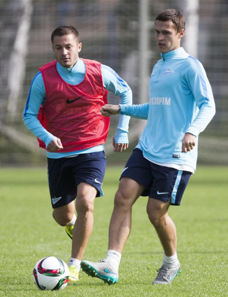 Открытая тренировка «Зенита» перед матчем с ЦСКА.