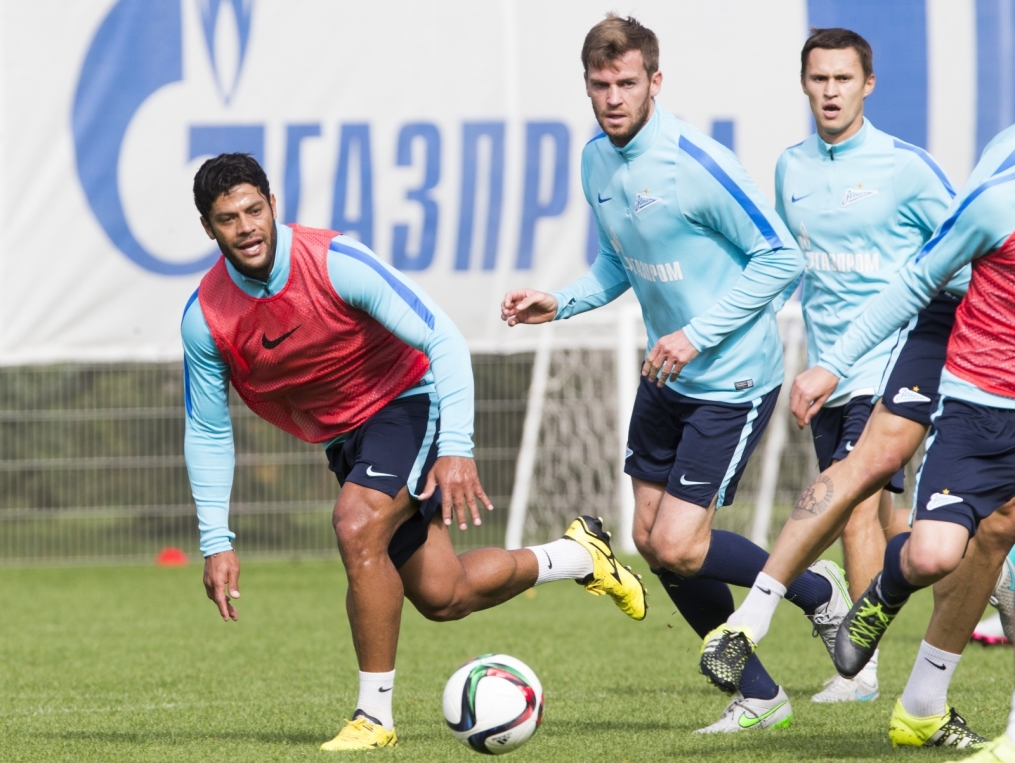 Открытая тренировка «Зенита» перед матчем с ЦСКА.