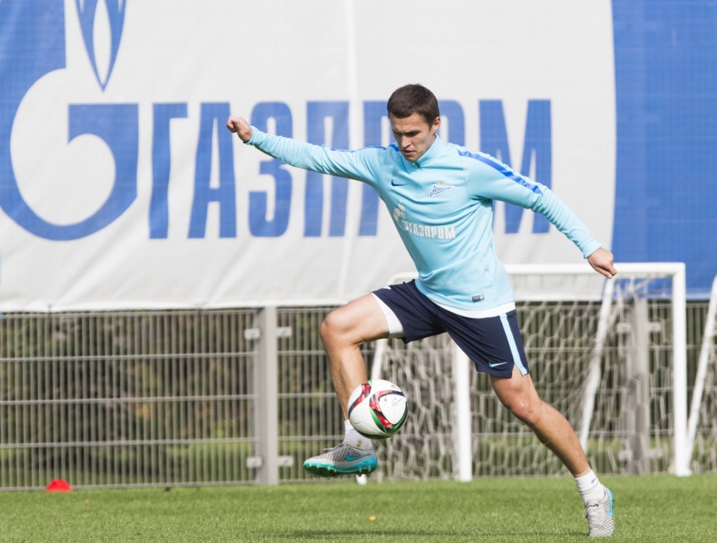 Открытая тренировка «Зенита» перед матчем с ЦСКА.