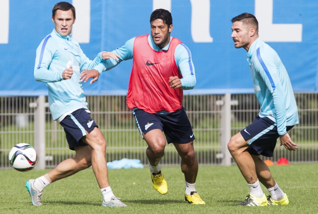 Открытая тренировка «Зенита» перед матчем с ЦСКА.