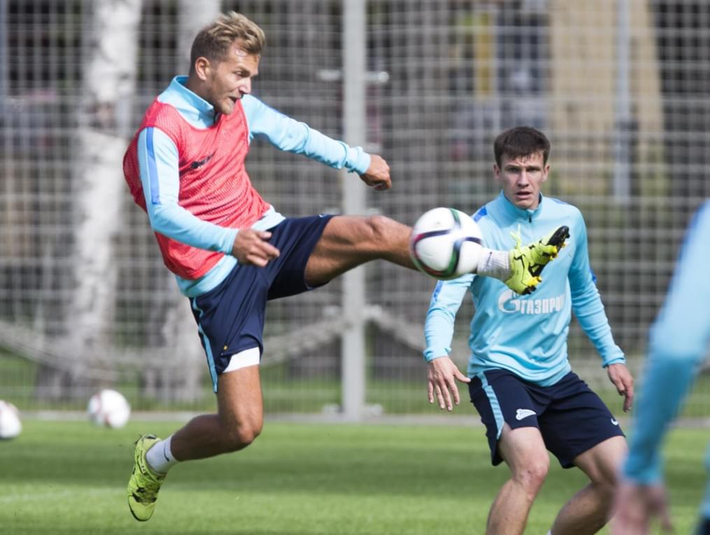 Открытая тренировка «Зенита» перед матчем с ЦСКА.
