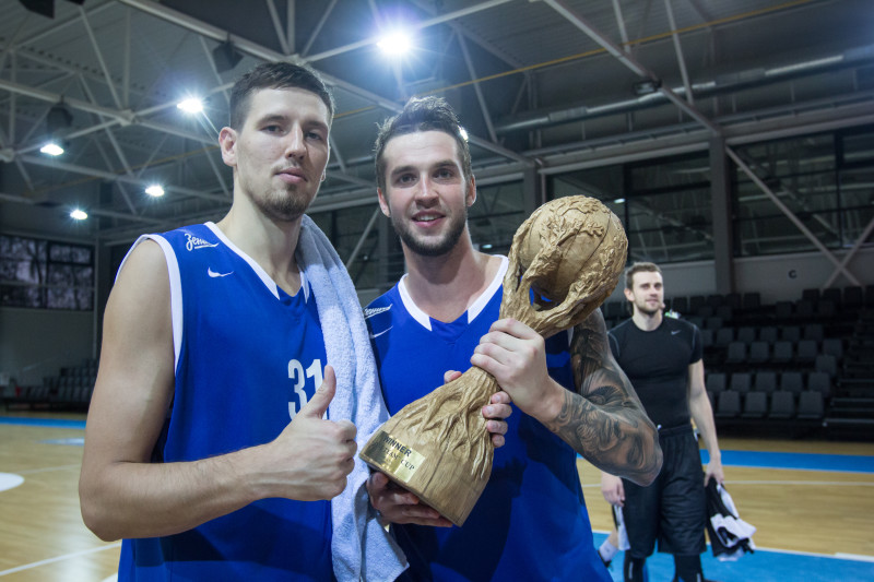 Международный товарищеский турнир «One Team Cup-2015». Финал. Баскетбольный матч БК «Зенит» — БК «Цмоки-Минск»