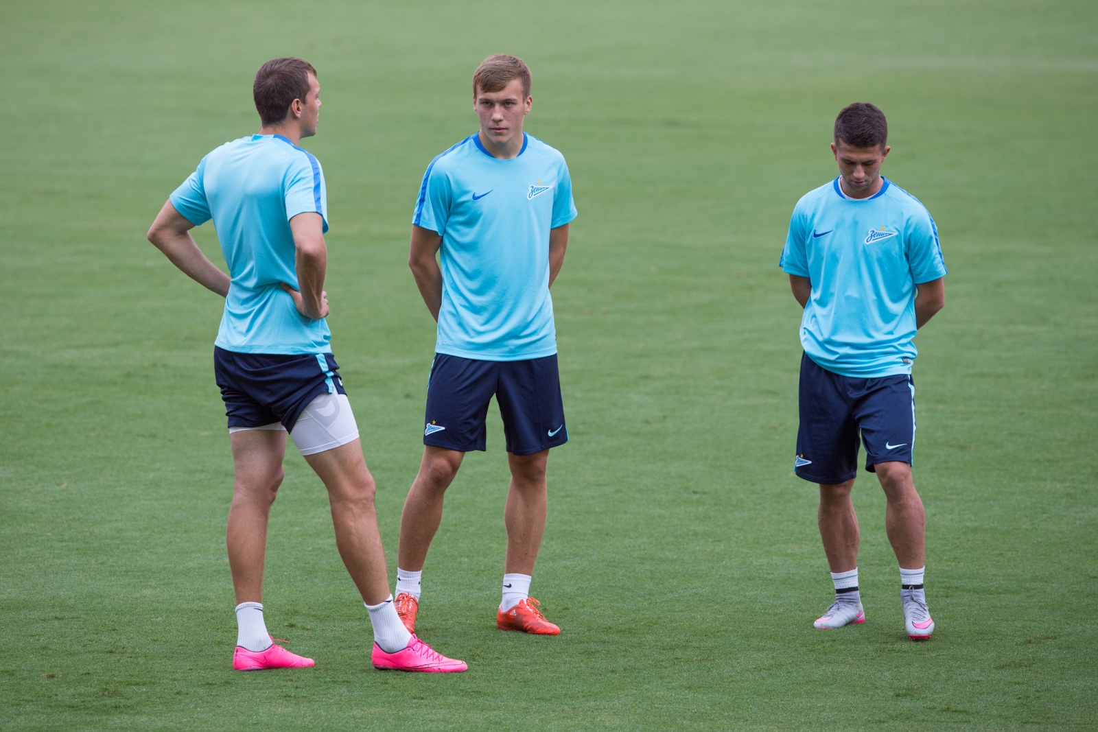 Тренировка «Зенита» перед матчем Лиги чемпионов УЕФА 2015/16, «Валенсия» — «Зенит»