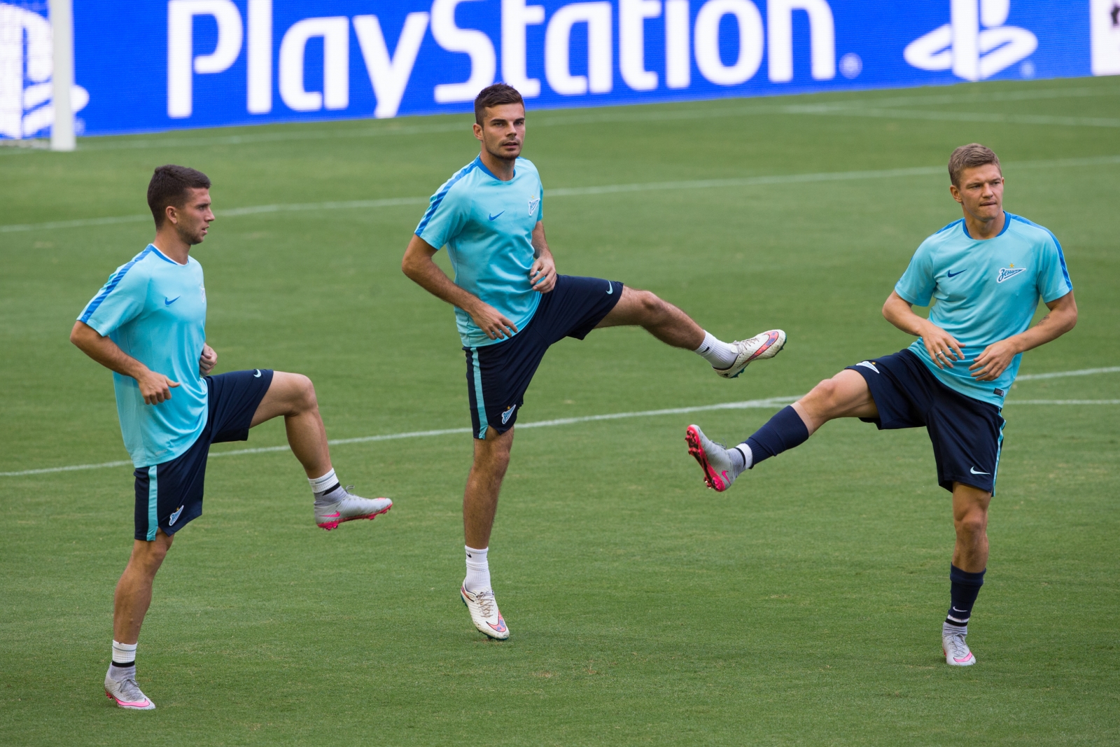 Тренировка «Зенита» перед матчем Лиги чемпионов УЕФА 2015/16, «Валенсия» — «Зенит»