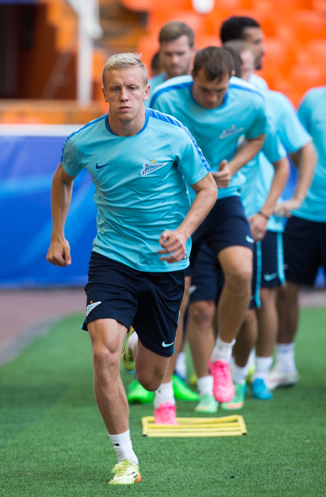 Тренировка «Зенита» перед матчем Лиги чемпионов УЕФА 2015/16, «Валенсия» — «Зенит»