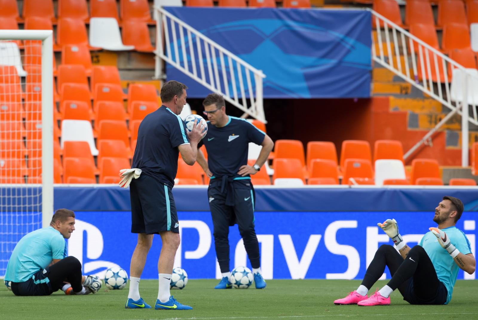 Тренировка «Зенита» перед матчем Лиги чемпионов УЕФА 2015/16, «Валенсия» — «Зенит»