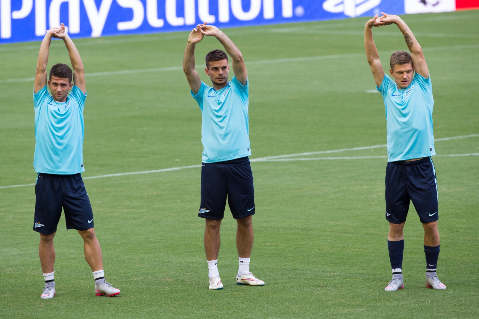 Тренировка «Зенита» перед матчем Лиги чемпионов УЕФА 2015/16, «Валенсия» — «Зенит»