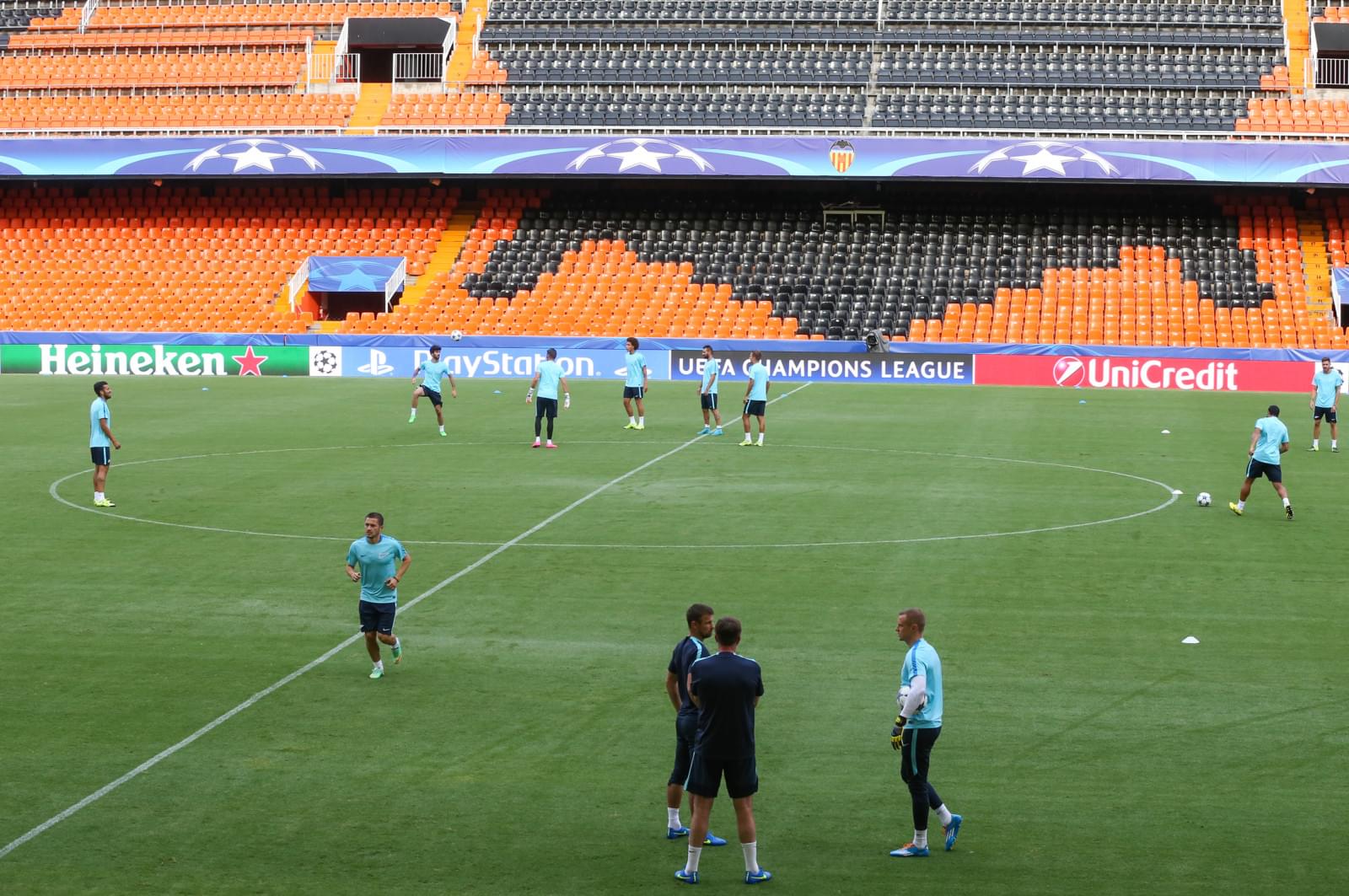 Тренировка «Зенита» перед матчем Лиги чемпионов УЕФА 2015/16, «Валенсия» — «Зенит»