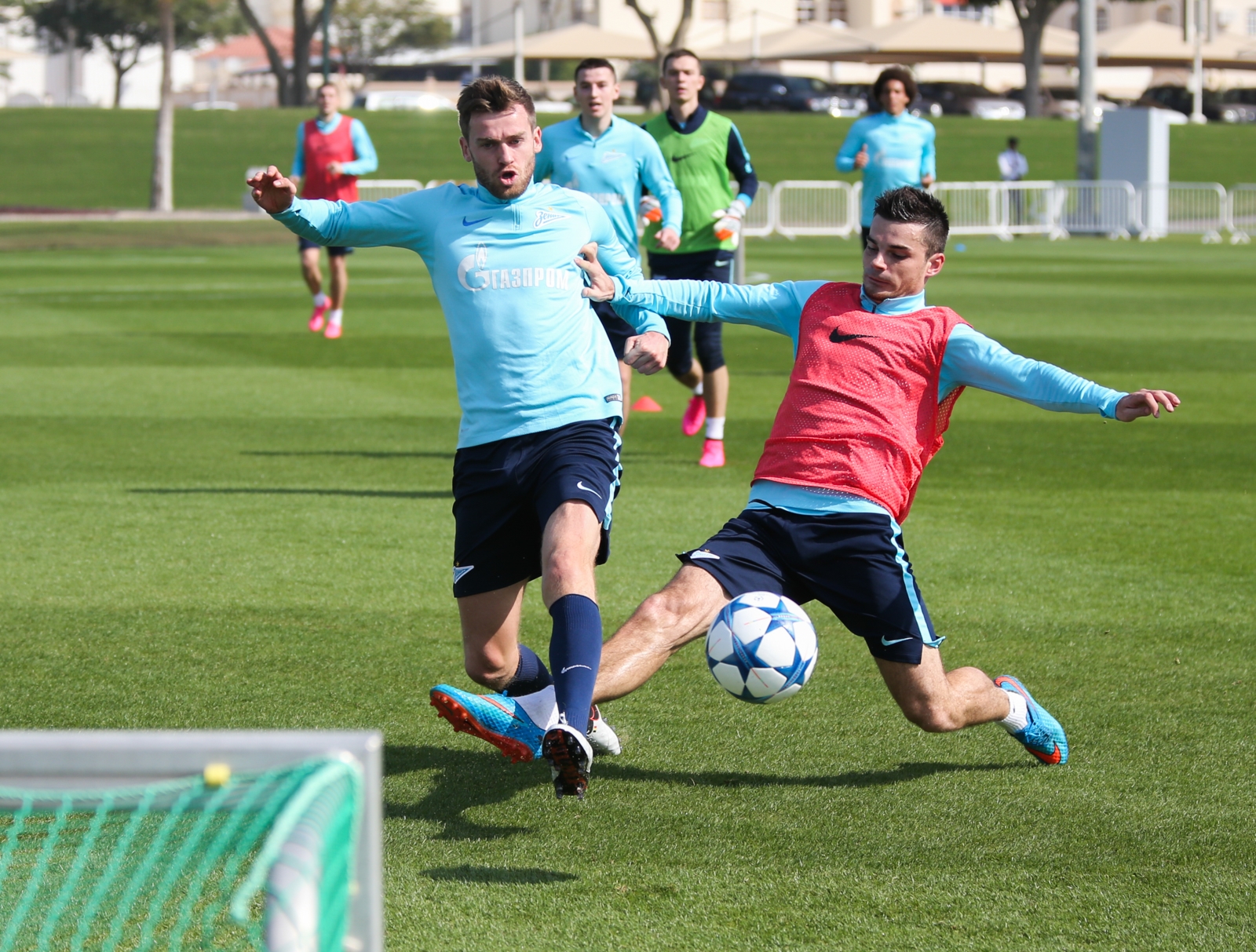 «Газпром»-тренировочные сборы в Дохе: 13 января, утренняя тренировка