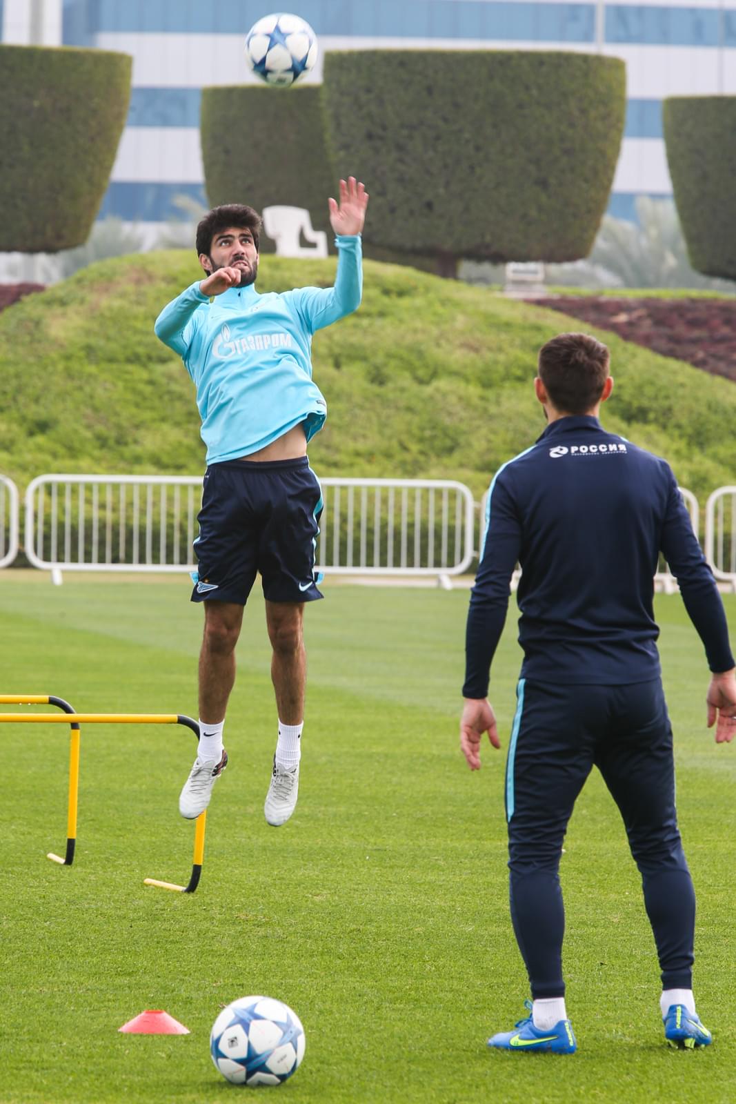 «Газпром»-тренировочные сборы в Дохе: 13 января, утренняя тренировка