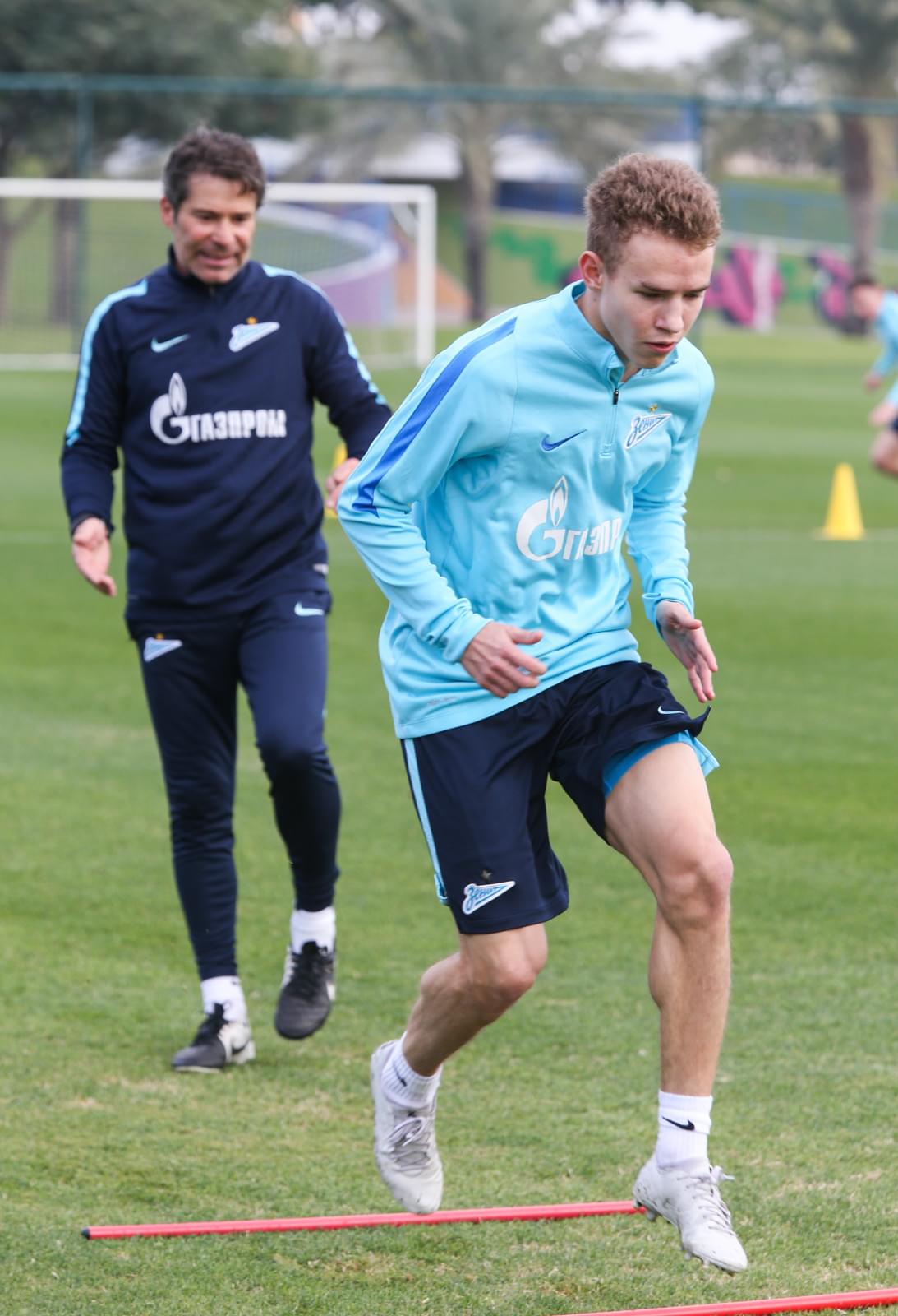 «Газпром»-тренировочные сборы в Дохе: 13 января, утренняя тренировка