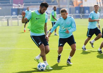 «Газпром»-тренировочные сборы в Дохе: 13 января, утренняя тренировка