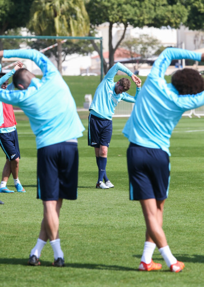 «Газпром»-тренировочные сборы в Дохе: 13 января, утренняя тренировка