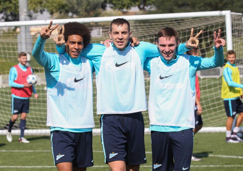 «Газпром»-тренировочные сборы в Дохе: 14 января, утренняя тренировка