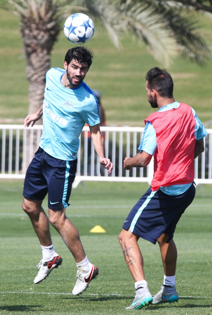 «Газпром»-тренировочные сборы в Дохе: 14 января, утренняя тренировка