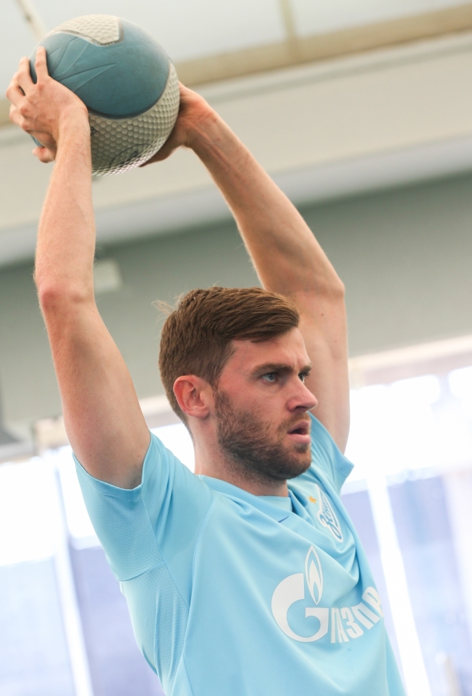 «Газпром»-тренировочные сборы в Дохе: 14 января, утренняя тренировка