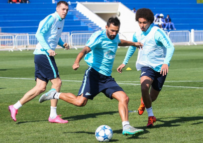 «Газпром»-тренировочные сборы в Дохе: 14 января, утренняя тренировка