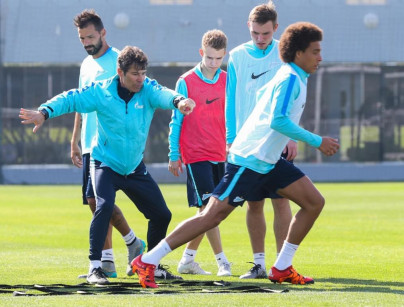 «Газпром»-тренировочные сборы в Дохе: 14 января, утренняя тренировка