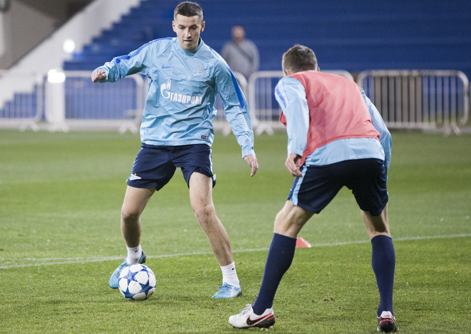 «Газпром»-тренировочные сборы в Дохе: 14 января, вечерняя тренировка