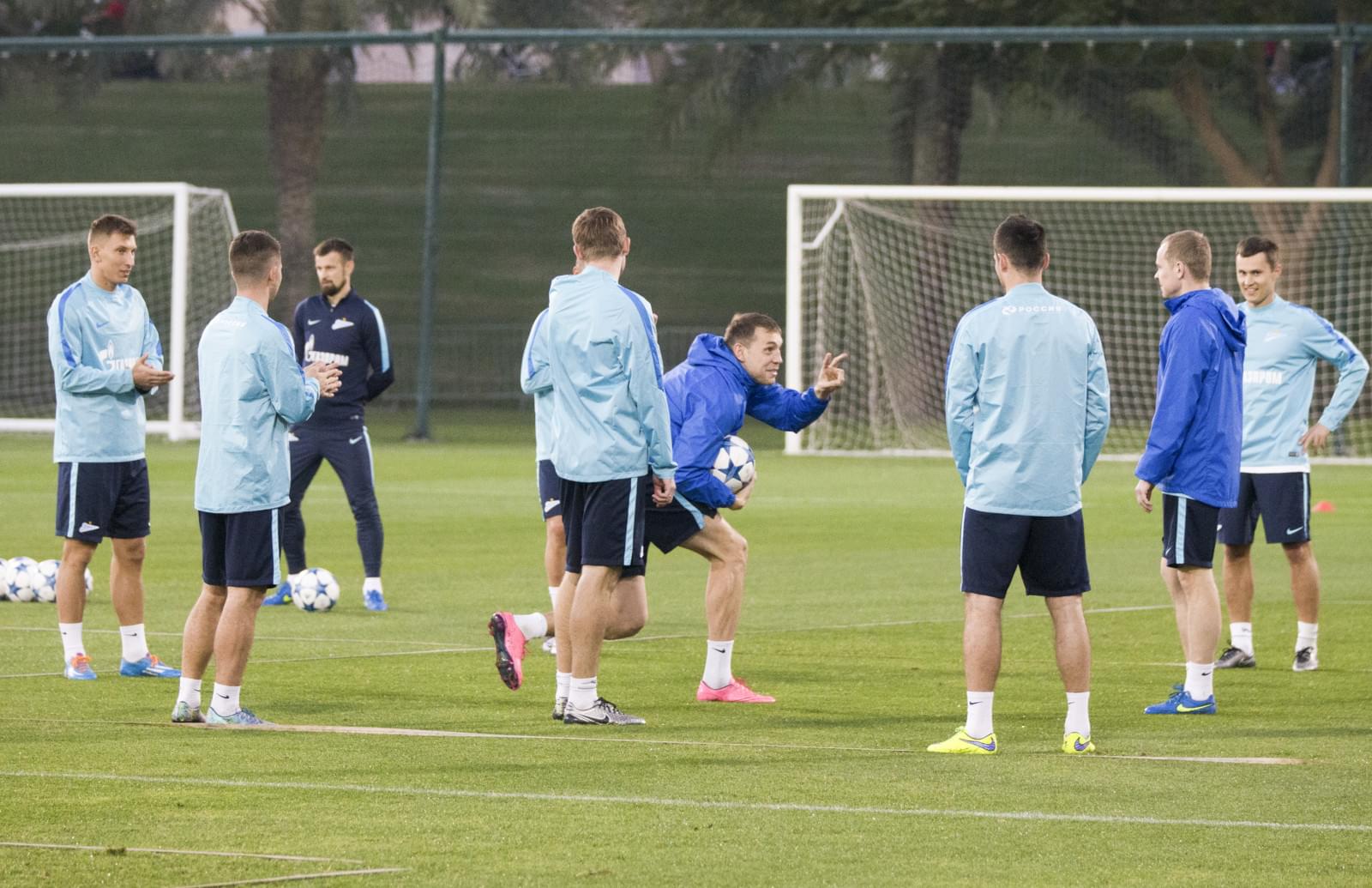 «Газпром»-тренировочные сборы в Дохе: 14 января, вечерняя тренировка
