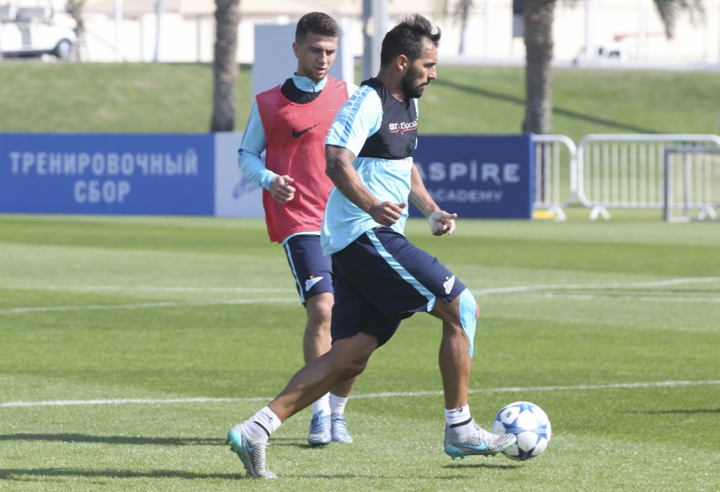 «Газпром»-тренировочные сборы в Дохе: 16 января, утренняя тренировка