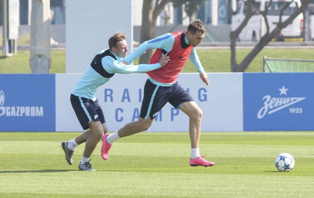 «Газпром»-тренировочные сборы в Дохе: 16 января, утренняя тренировка