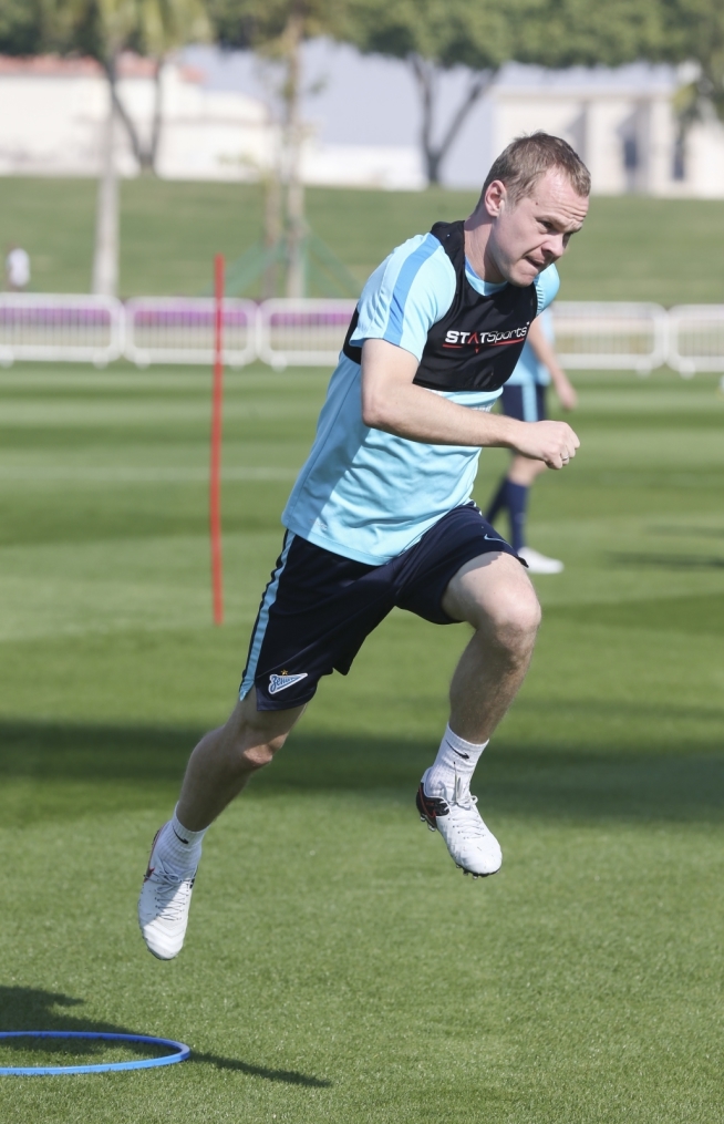 «Газпром»-тренировочные сборы в Дохе: 16 января, утренняя тренировка