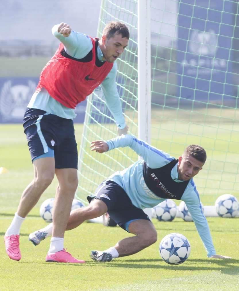 «Газпром»-тренировочные сборы в Дохе: 16 января, утренняя тренировка