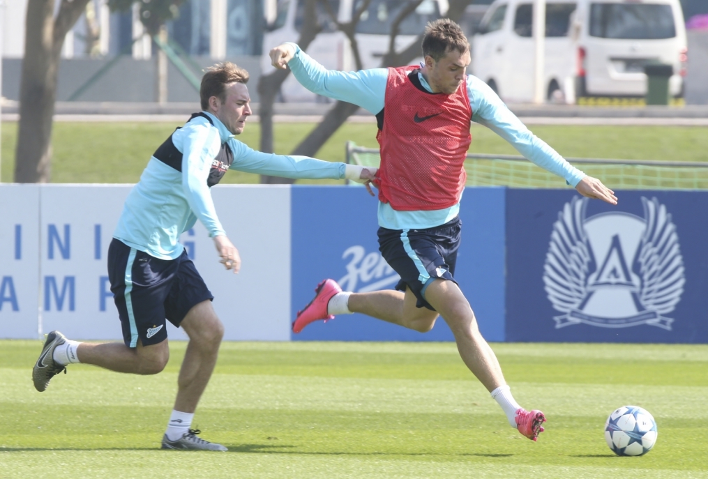 «Газпром»-тренировочные сборы в Дохе: 16 января, утренняя тренировка