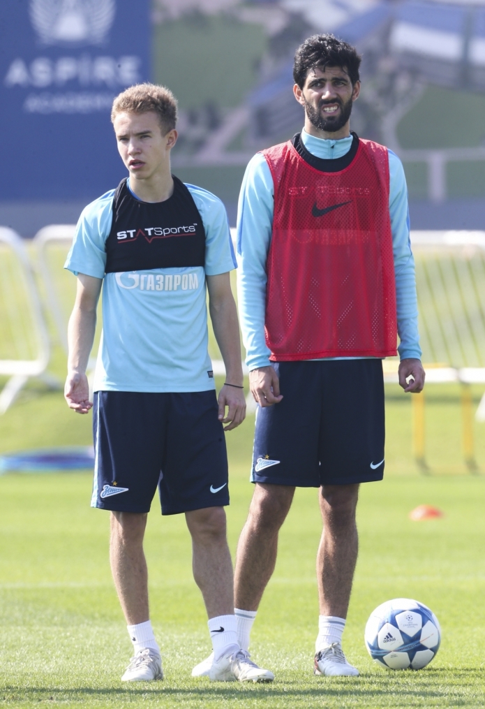«Газпром»-тренировочные сборы в Дохе: 16 января, утренняя тренировка