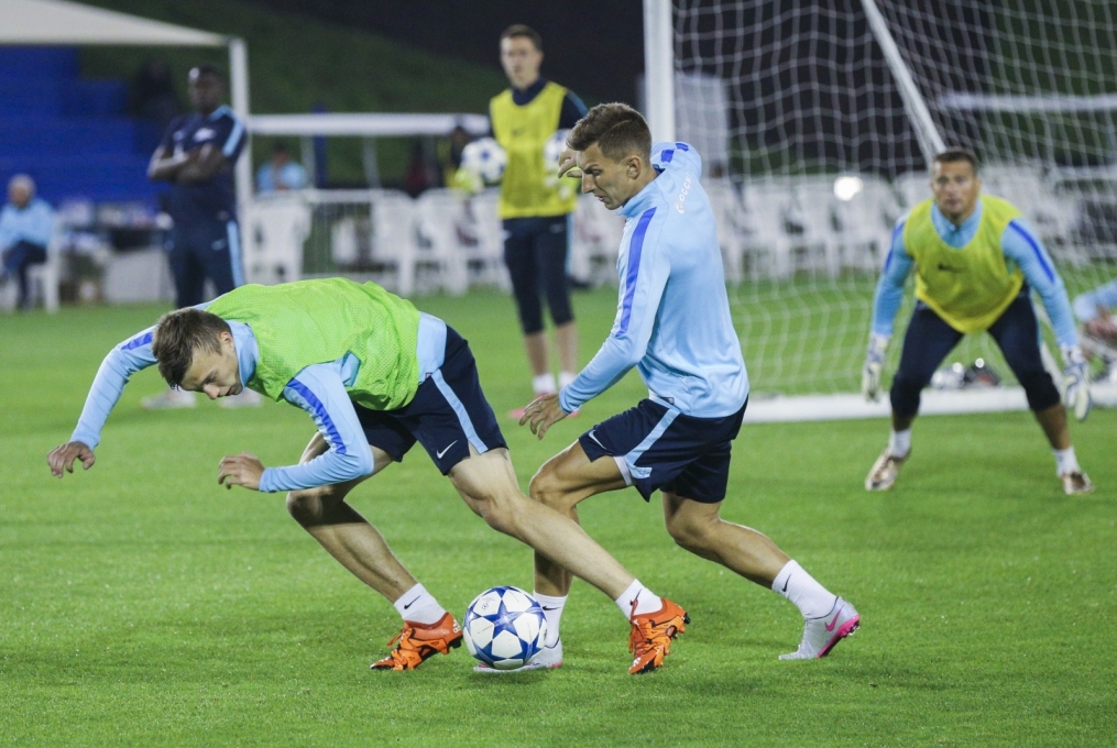 «Газпром»-тренировочные сборы в Дохе: 20 января, вечерняя тренировка