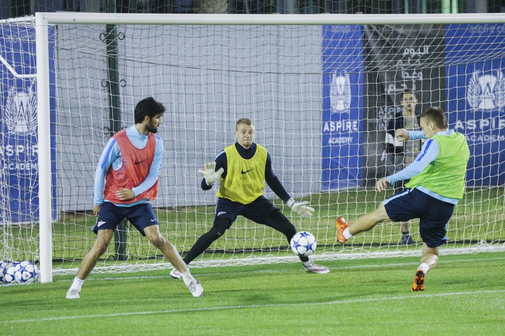 «Газпром»-тренировочные сборы в Дохе: 20 января, вечерняя тренировка