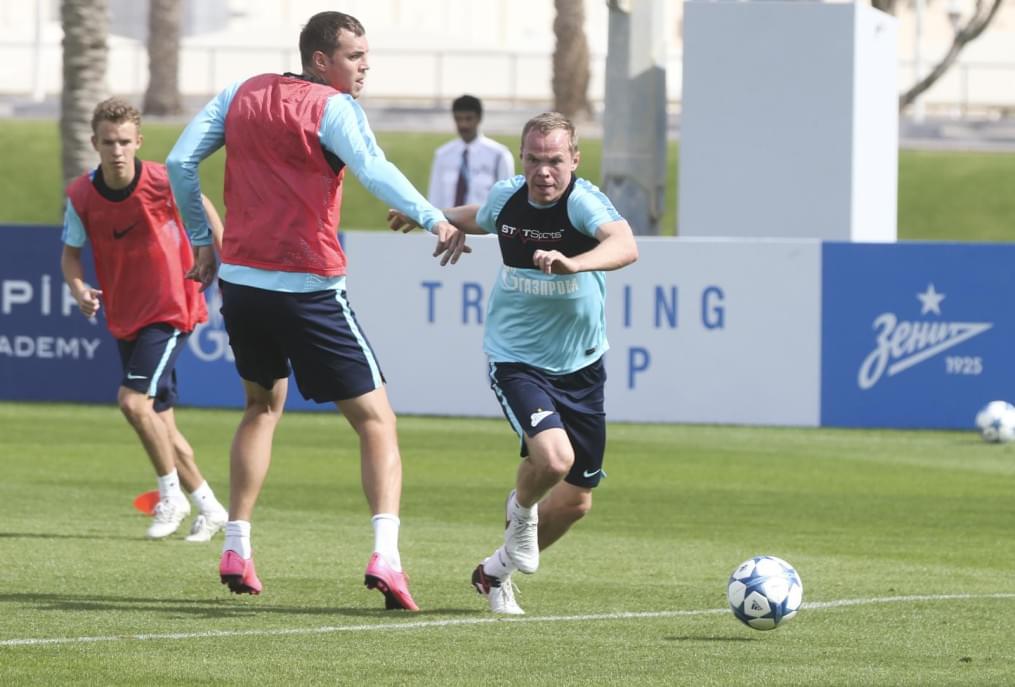 «Газпром»-тренировочные сборы в Дохе: 23 января, утренняя тренировка