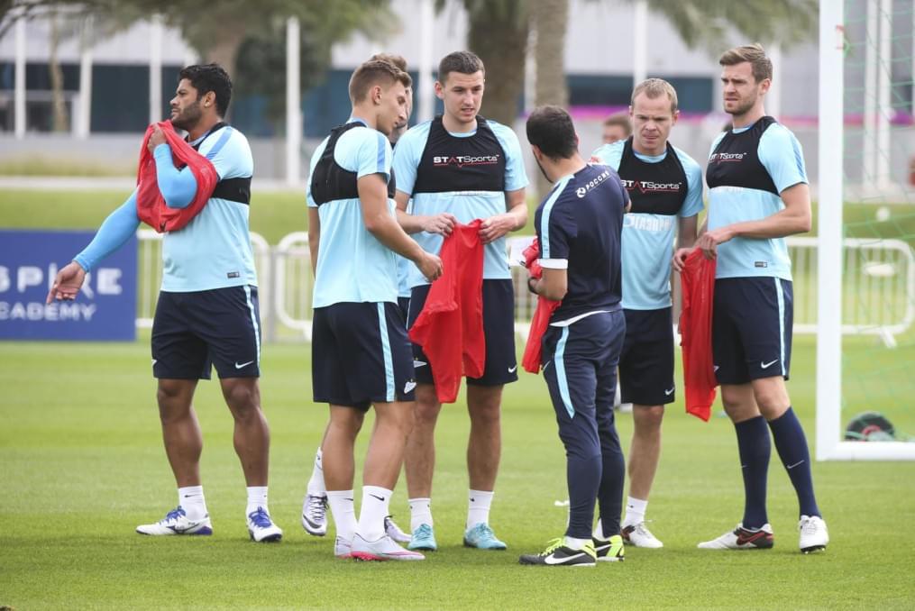 «Газпром»-тренировочные сборы в Дохе: 23 января, утренняя тренировка