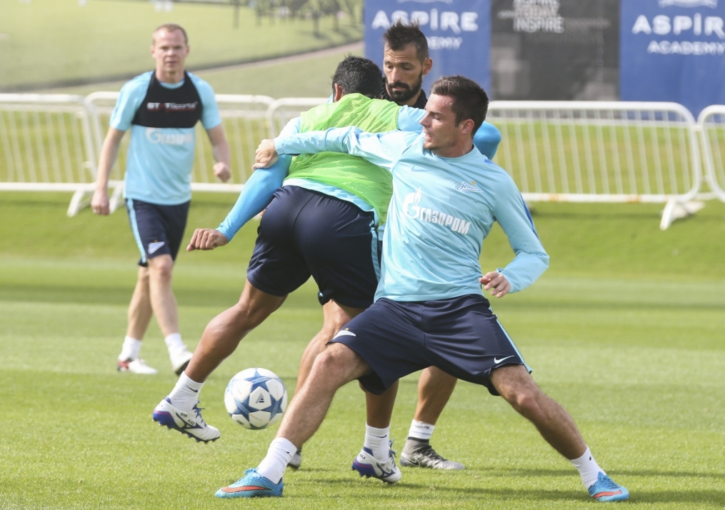 «Газпром»-тренировочные сборы в Дохе: 23 января, утренняя тренировка