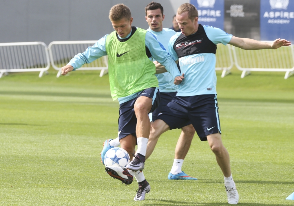 «Газпром»-тренировочные сборы в Дохе: 23 января, утренняя тренировка