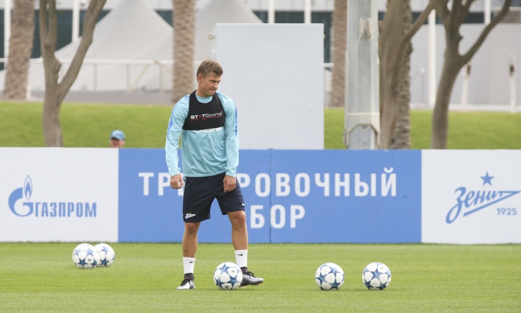 «Газпром»-тренировочные сборы в Дохе: 23 января, утренняя тренировка