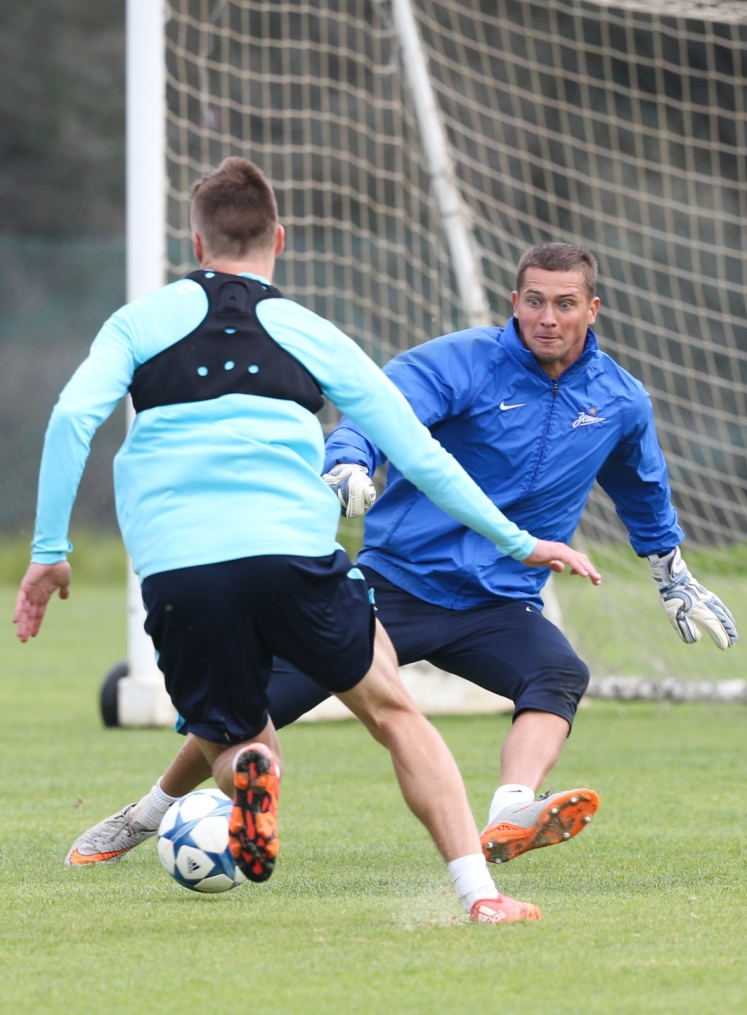 Второй «Газпром»-тренировочный сбор в Фару: 28 января, утренняя тренировка