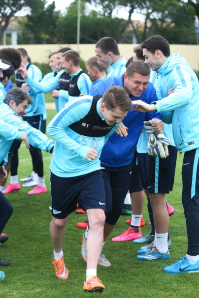 Второй «Газпром»-тренировочный сбор в Фару: 28 января, утренняя тренировка