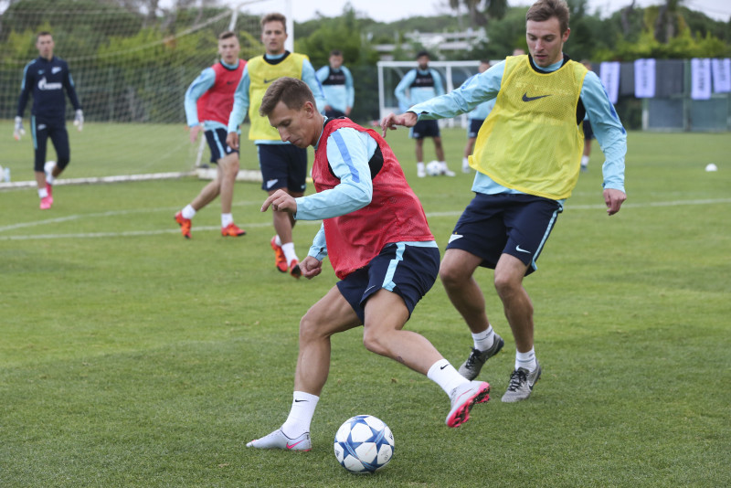 Второй «Газпром»-тренировочный сбор в Фару: 28 января, вечерняя тренировка