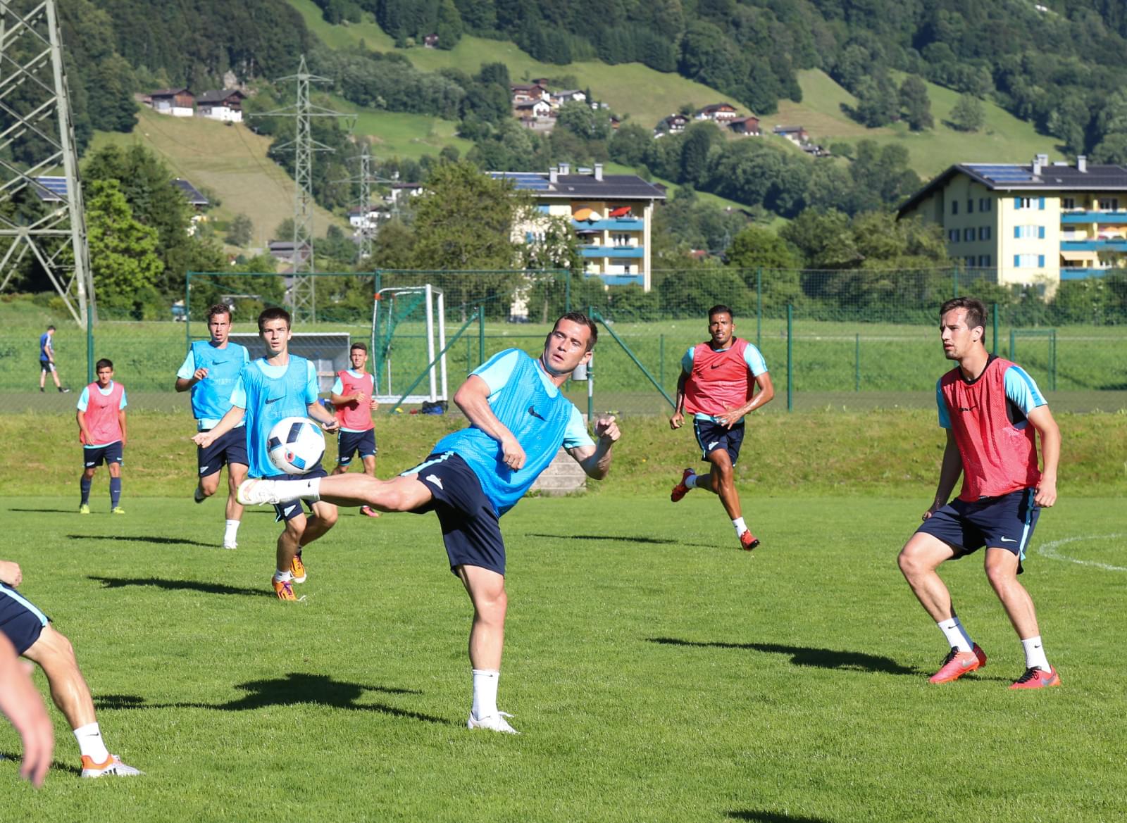 «Газпром»-тренировочные сборы в Австрии: вечерняя тренировка 23 июня