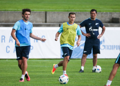 «Газпром»-тренировочные сборы в Австрии: вечерняя тренировка 24 июня