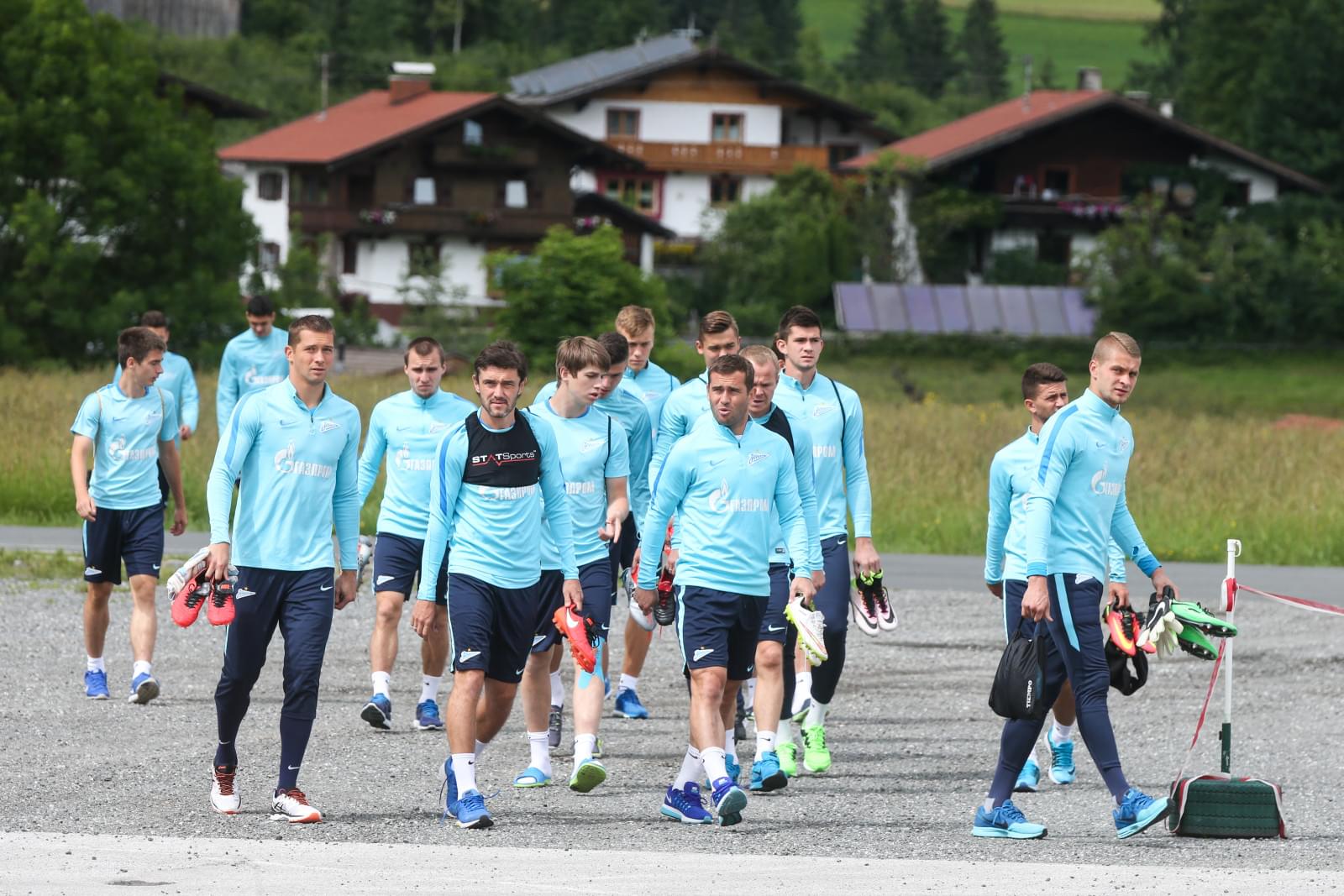 «Газпром»-тренировочные сборы в Австрии: вечерняя тренировка 27 июня